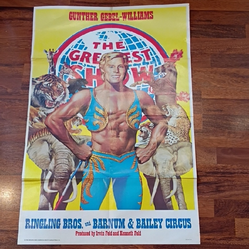 Vintage 1981 Ringling Bros and Barnum poster